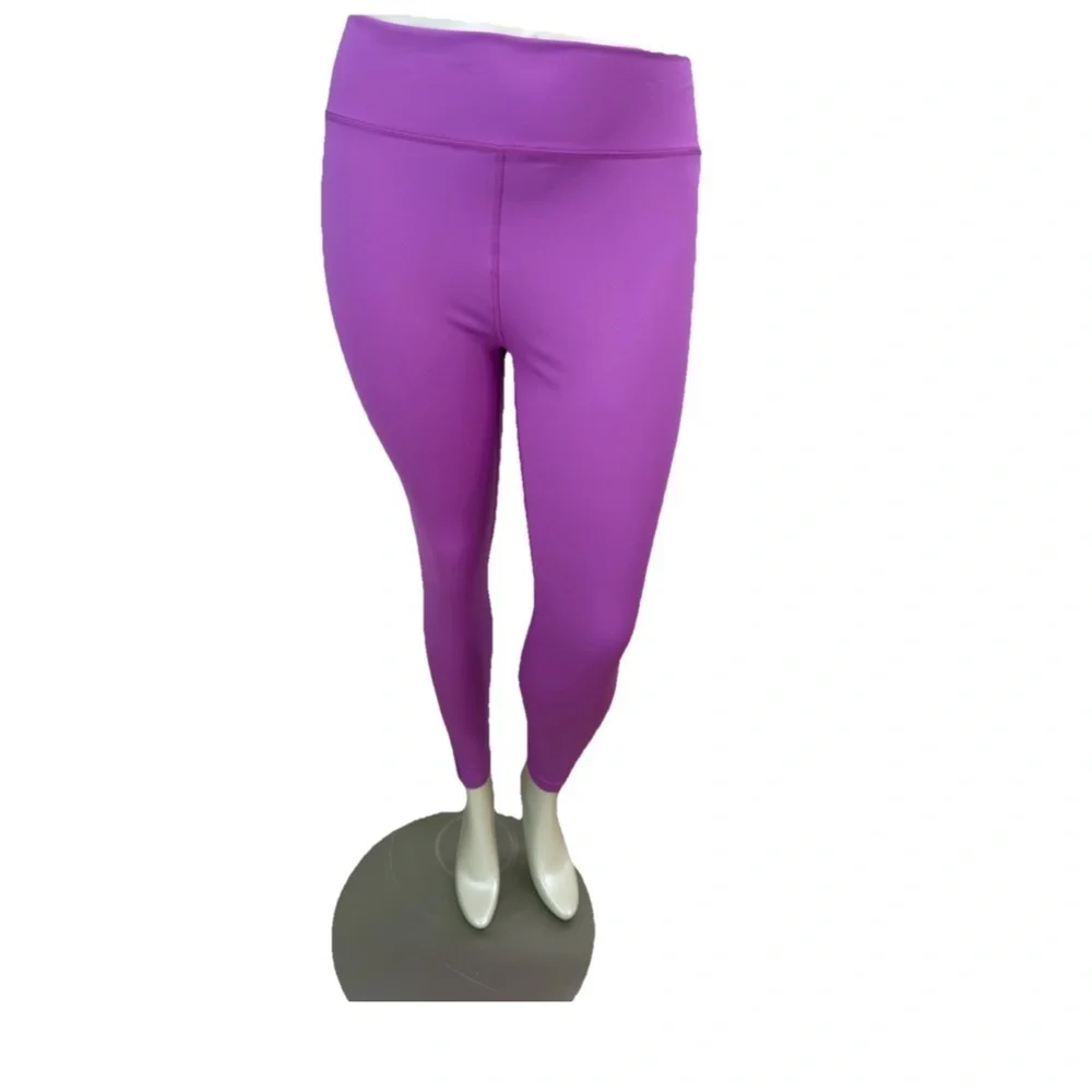 NWT Adidas Leggings All Me Essentials Full Length Purple Burst Size 2XL $50